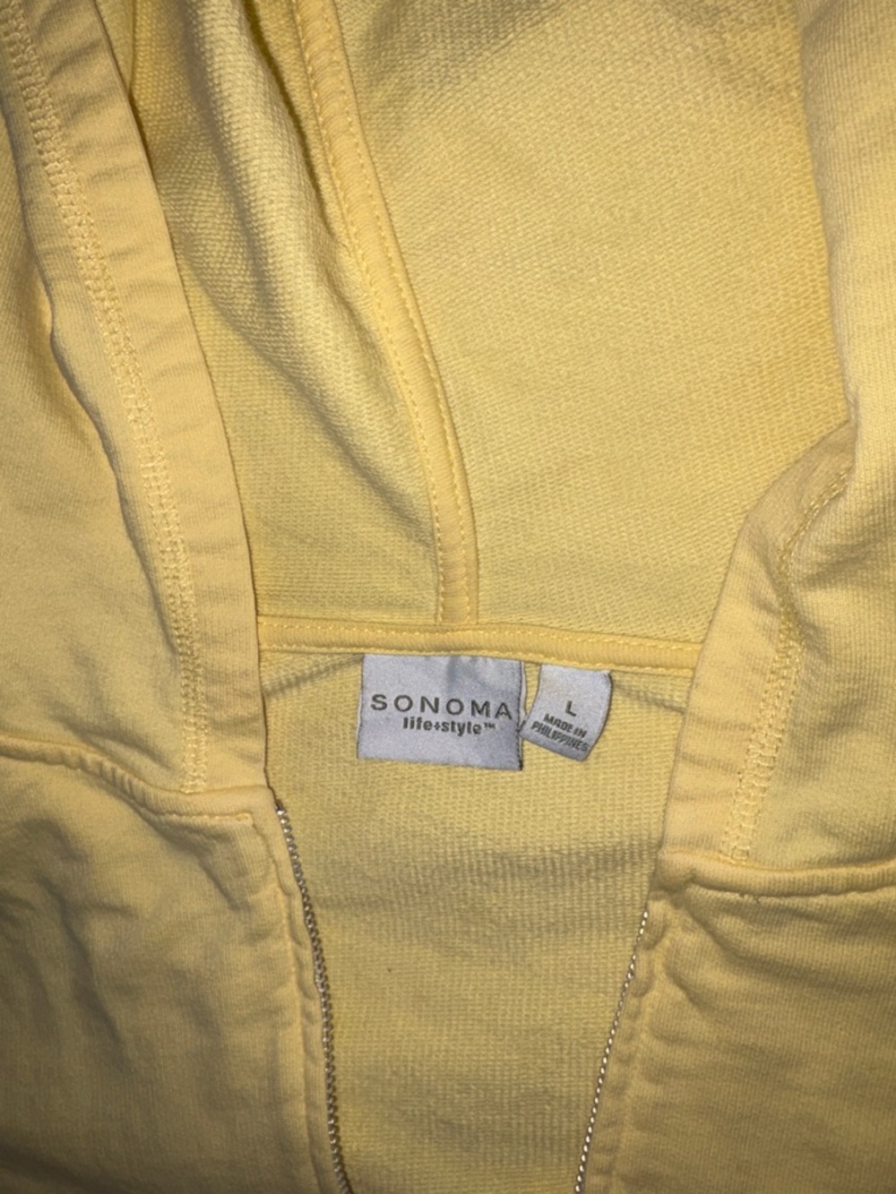 Butter Yellow Sonoma Zip-Up Hoodie - Picture 3 of 3